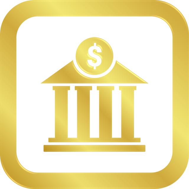 Golden Bank Icon