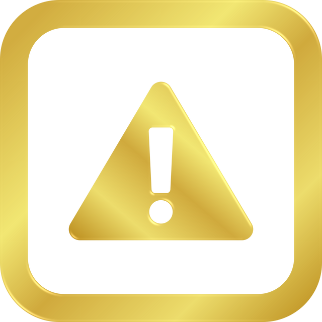 Gold Danger Warning icon