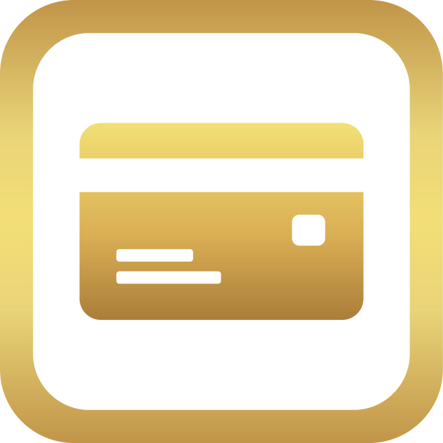 Gold Credit Card Icon