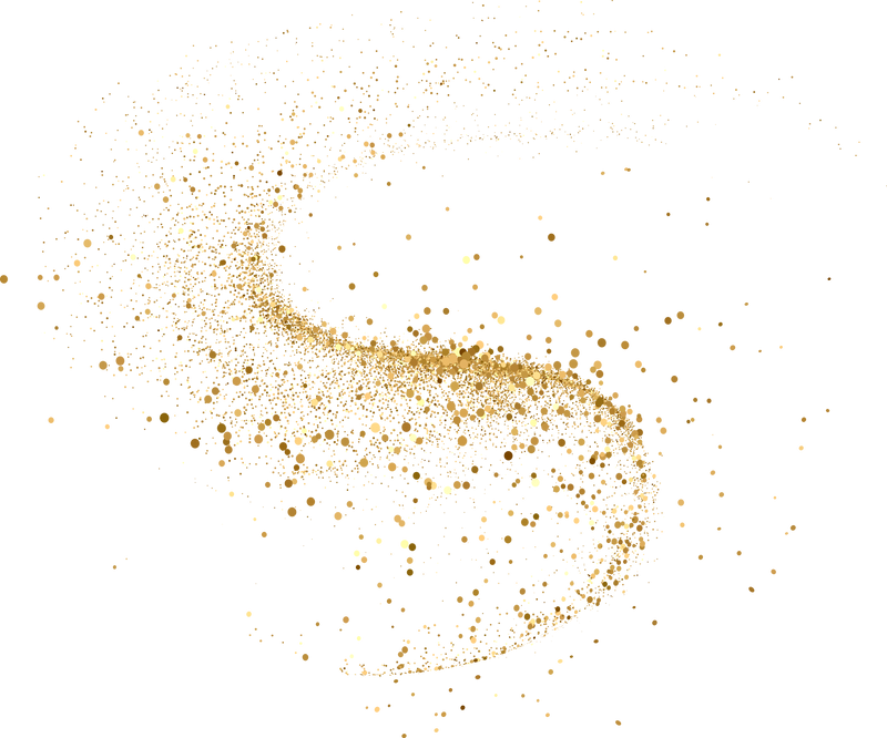 Gold glitter